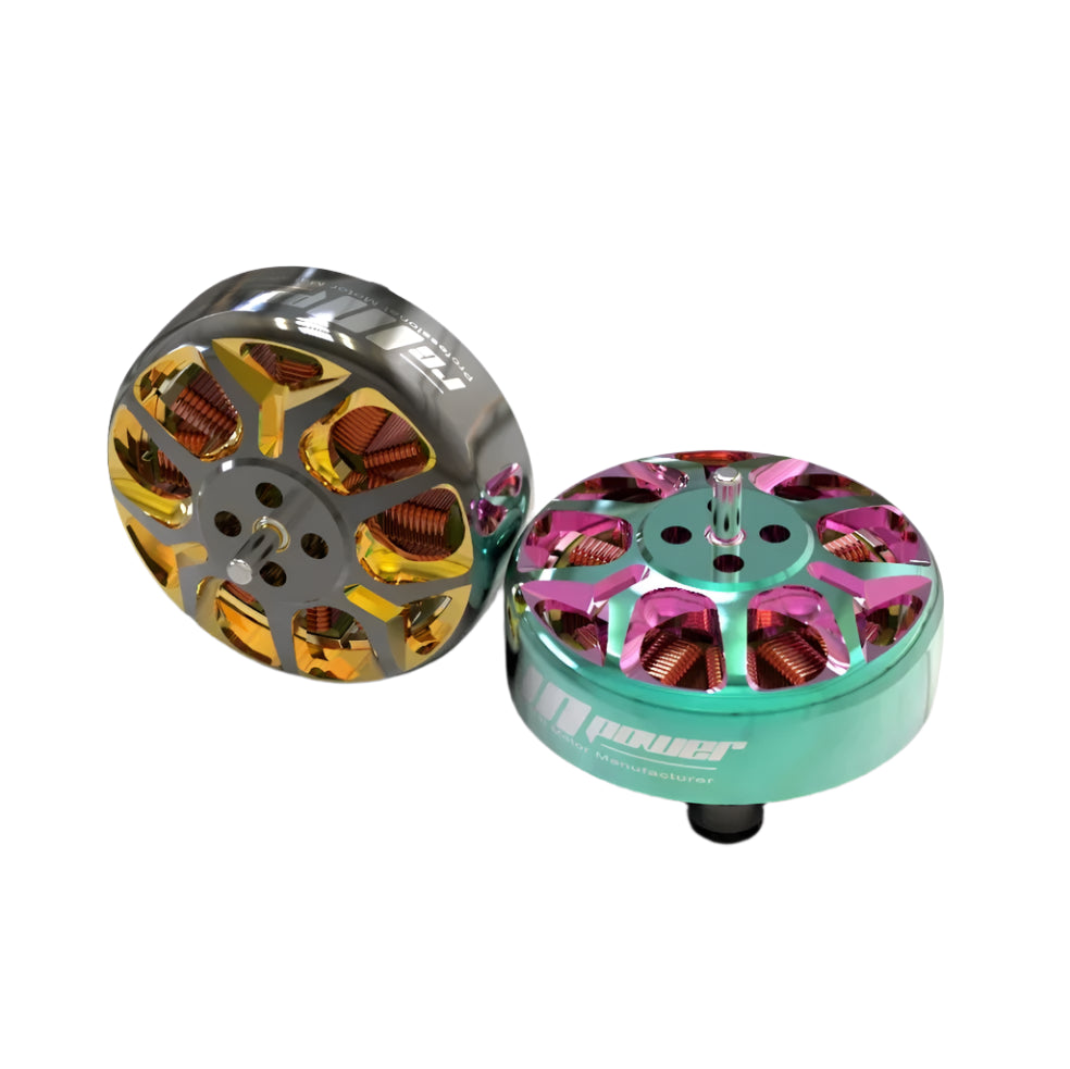 RCINPOWER GTS V3 1804 2450KV 3450KV 3-Inch FPV Brushless Motor for Ducted Cinewhoop RC Drone – 4PCS (Gold/Green)