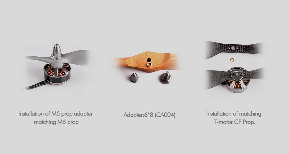 T-motor MN3515 KV400 Outrunner Brushless Motor 2.8KG Thrust For Multicopter Aircraft Boats Planes Helicopter MultiRotor Drones 13 T-motor, Adapter:6*8 (CAO04) Installation of matching maching M