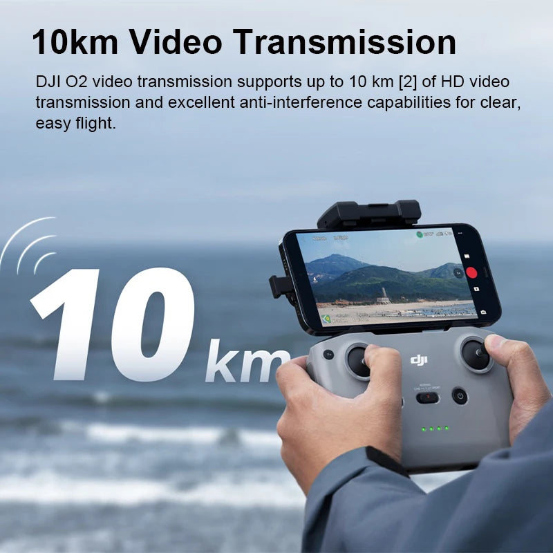 DJI Mini 2 SE, 10km Video Transmission DJI 02 video transmission supports up to 10 km [2] of HD