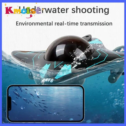Kmoist WiFi FPV RC Boat, Kmoist water shooting, real-time transmission, underwater camera boat