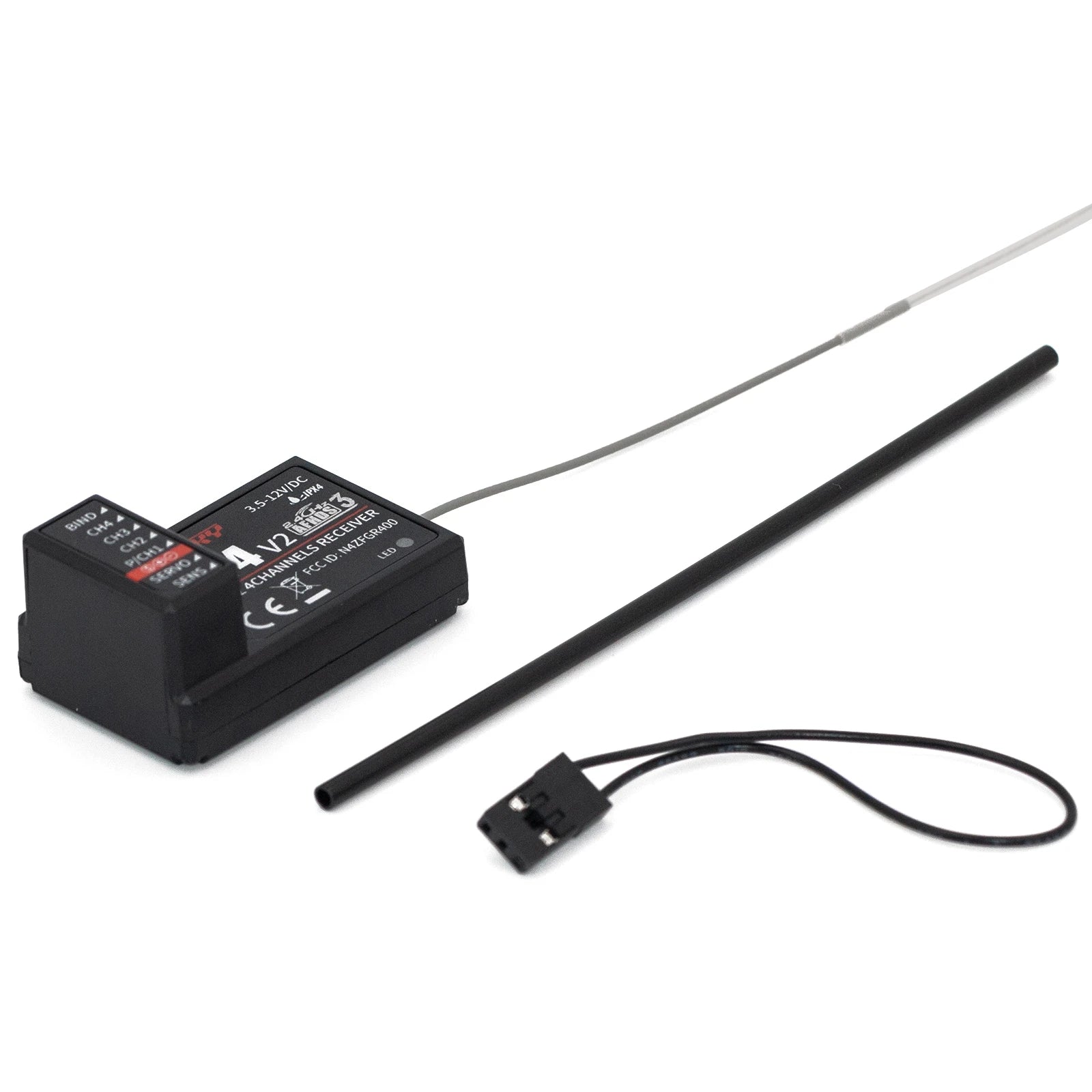 FlySky FS-FGR4 2.4Ghz 4CH Receiver - AFHDS3 for FlySky Noble FS-NB4 Transmitter 11 FlySky FS-FGR4 2.4Ghz 4CH Receiver, AChANNeLS Receiver mo Nazfgraoo U 8 LEo FC