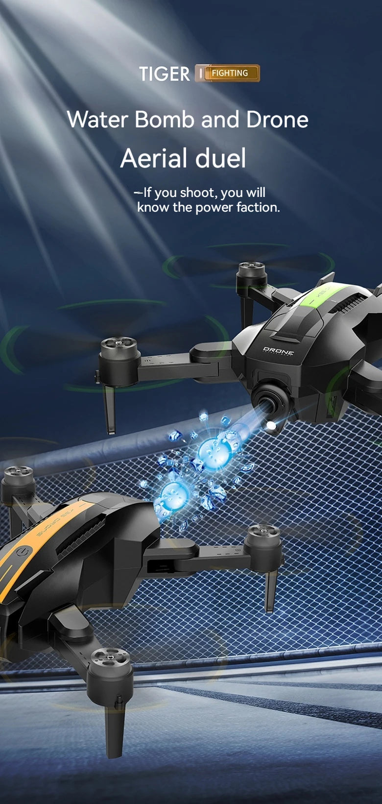 Water Bomb Drone - Optical Flow Aerial Photography Of Four Axis Aircraft Water Bomb Interactive Folding Remote Control Christmas Gift 13 Water Bomb Drone, tiger fighting water bomb and drone aerial duel if