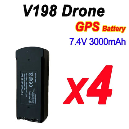 V198 Drone Battery 7.4V 3000mAh