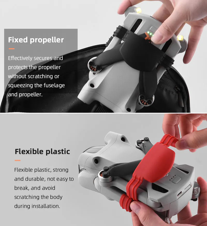 Propeller Holder for DJI Mini 3 PRO - Propellers Stabilizer Protector Belt Drone Props Fixed Mount Guard Drone Accessories 11 Propeller Holder for DJI Mini 3 PRO, fixed propeller Effectively secures and protects the propeller without scratching or s