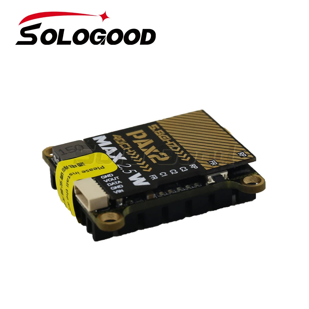SoloGood 5.8G MAX 2.5W 40CH VTX -  0/25/400/800/1500/2500mW NTSC/PAL Video Transmitter For RC FPV Freestyle Long Range Racing Drone