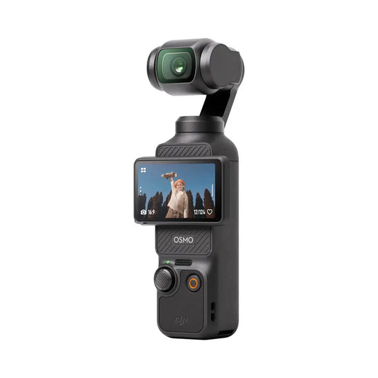 डीजेआई ओस्मो पॉकेट 3 - 1'' सीएमओएस और 4K/120fps वीडियो फेस/ऑब्जेक्ट ट्रैकिंग 2" रोटेटेबल टचस्क्रीन छोटा वीडियो कैमरा के साथ व्लॉगिंग कैमरा