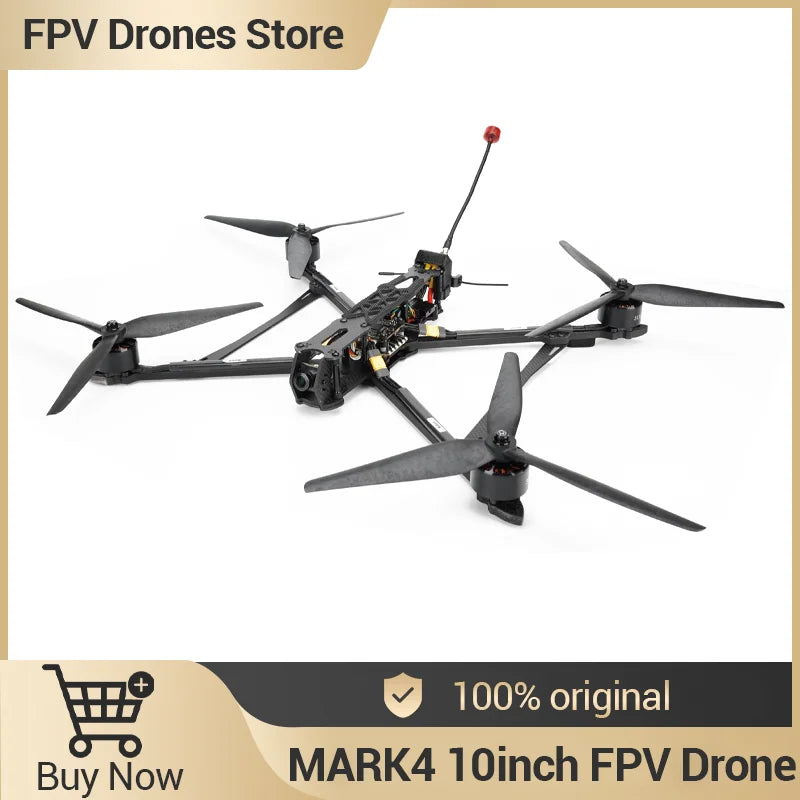 BeyondSky Mark4 10inch FPV, BeyondSky Mark4 10-inch FPV drone features 5.8GHz transmission, 2.5W power, and 8km long range.