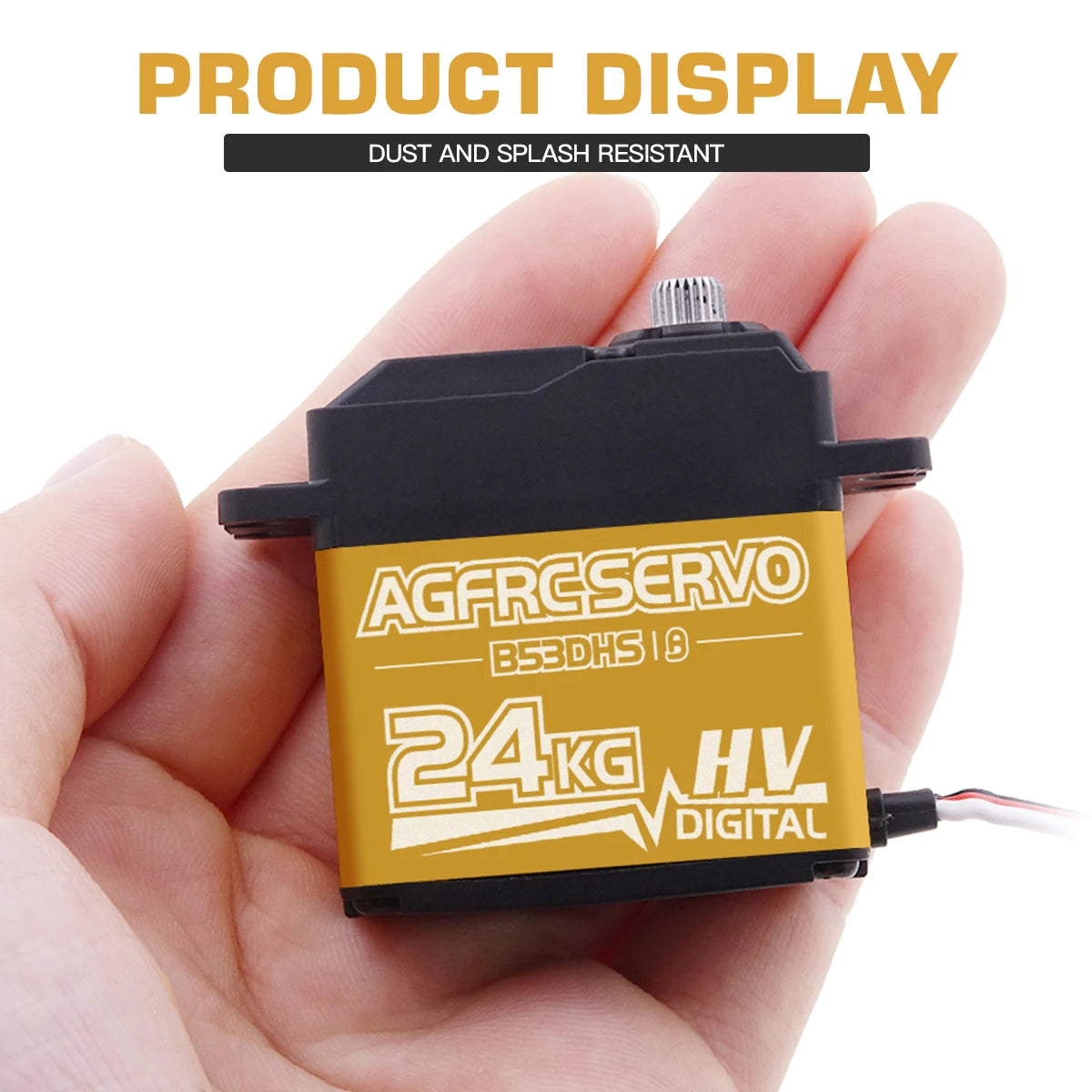 AGF-RC B53DHN Servo Brushless HV 20kg | 0.17 Sec | Custodia Ibrida | Scala 1/8 1/10 1/12