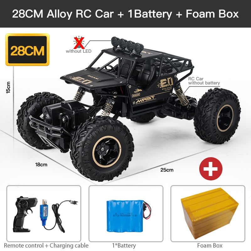 ZWN 1:12 / 1:16 4WD RC कार एलईडी लाइट के साथ - 2.4G रेडियो रिमोट कंट्रोल कार छोटी गाड़ी ऑफ-रोड कंट्रोल ट्रक लड़कों के खिलौने बच्चों के लिए