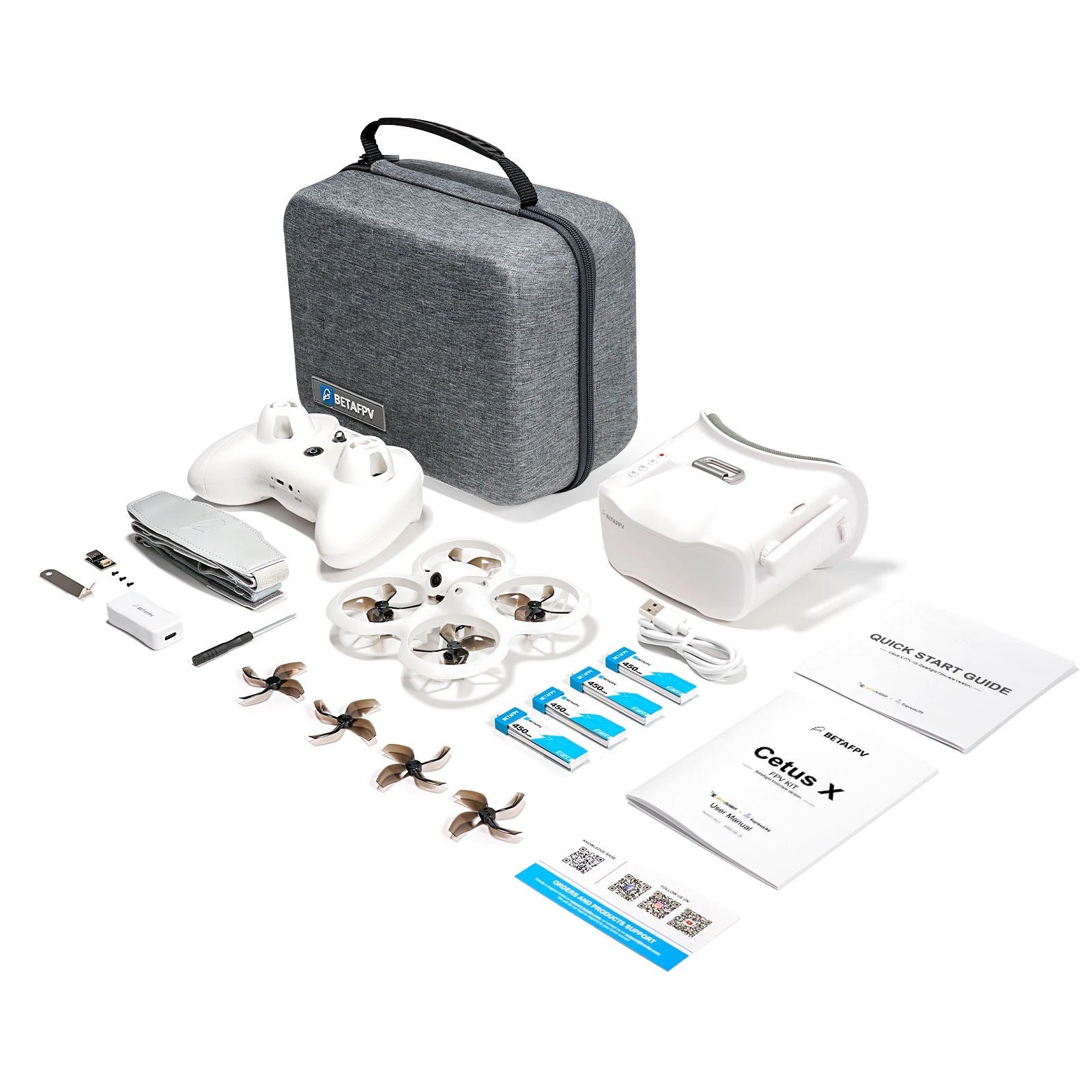 BETAFPV Cetus X - Brushless ELRS FPV Quadcopter BNF/ RTF LiteRadio 3 Radio Transmitter VR03 FPV Goggles C04 FPV Camera RC Drone 20 BETAFPV Cetus X