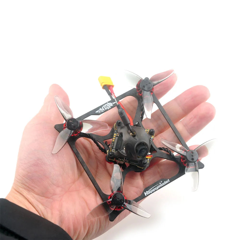 HappyModel Bassline - 2S 2inch Micro FPV Toothpick Drone X12 5in1 AIO Flight Controller 2.4G ELRS 400mW EX1103 KV11000 90mm Frame 10 HappyModel Bassline, Choose the version that is compatible with your transmitter system
