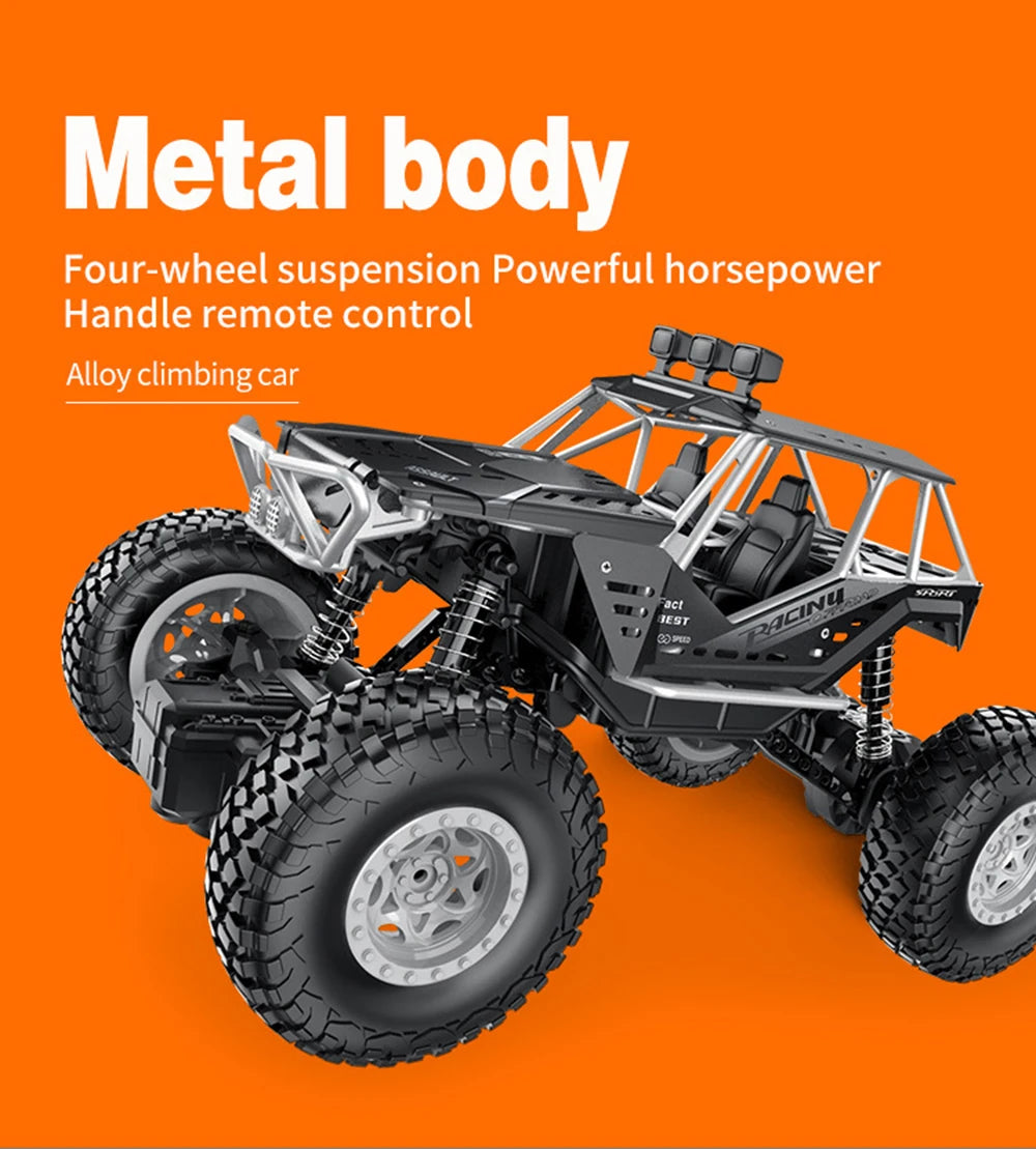 metal body Four-wheel suspension Powerful horsepower Handle remote control climbing car Jci Je