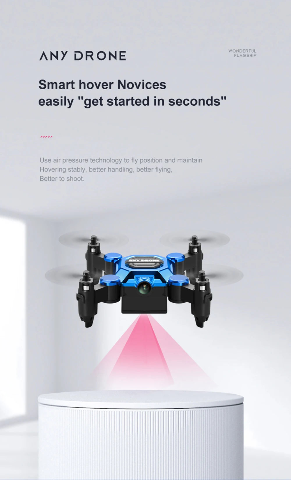 2024 Foldable Mini Drone 4K Profesional RC Plane Remote Control Helicopter Camera Drones WIFI Aerial Photography Adult Kid Toys 27 use air pressure technology to fly position and maintain hovering stably