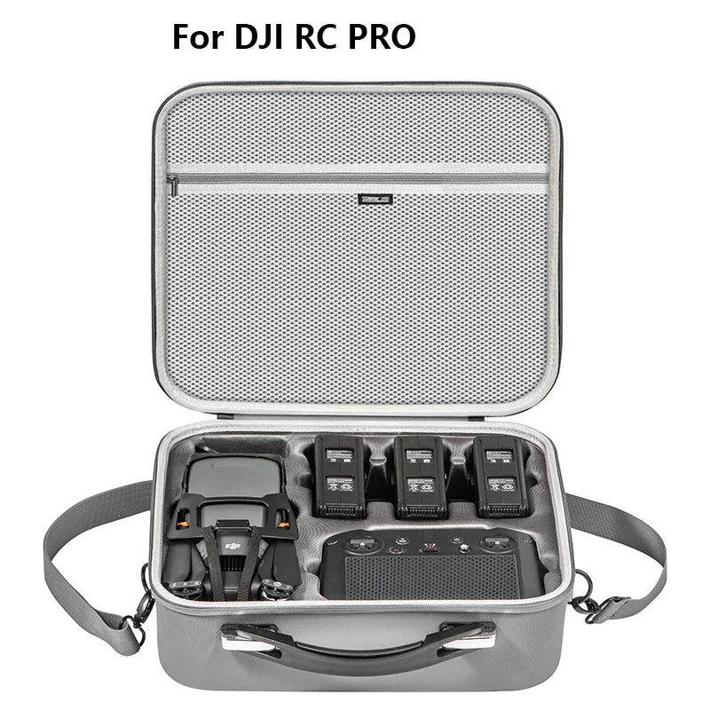 STARTRC Travel Handbag Carrying Case for DJI Mavic 3 Pro, fits DJI RC/RC Pro, 3 Batteries & 100W Charger Hub – Gray 34.8×32.8×12.2cm