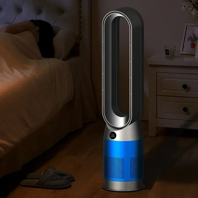 42 Inch 220V Bladeless Fan Dual-Purpose Cooling And Heating Home Silent Heater Quick Air Circulation And Purification Tower