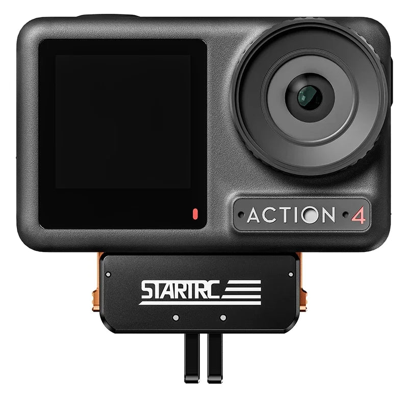 STARTRC Metal Magnetic Adapter Base Quick-Mount Folding Expansion Bracket for DJI Osmo Action 4/3 with GoPro & 1/4" Ports