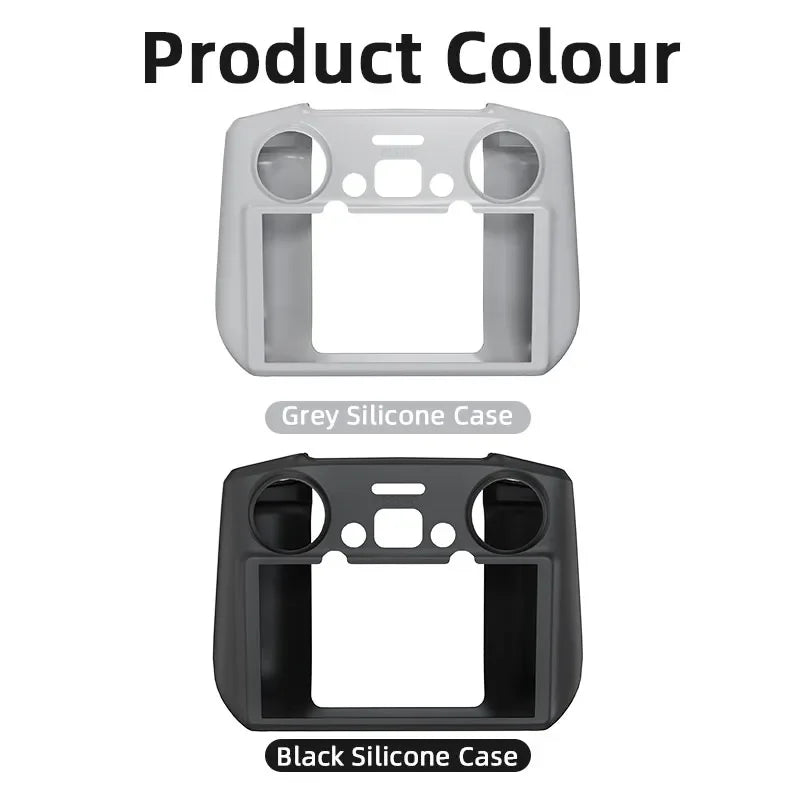 Silicone Case Cover for DJI Mini 4 Pro RC 2 Remote Controller - PU Adjustable Lanyard for DJI Mini 4 Pro Neck Strap Accessories 43 Product Colour Grey Silicone Case Black Silicone