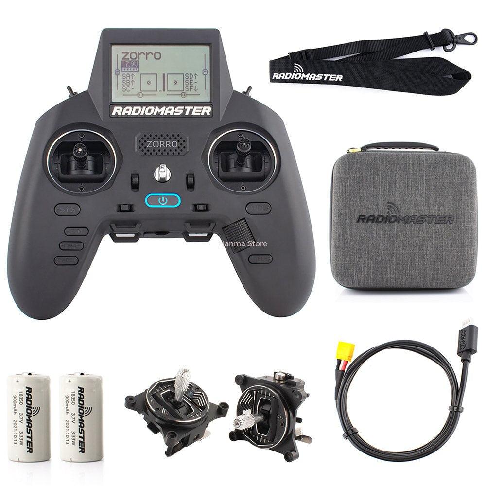 RadioMaster Zorro ELRS 2.4 GHZ RC Controller CC2500 JP4IN1 Radio Transmitter with Battery Hall Gimbal Remote Control Helicopter - RCDrone