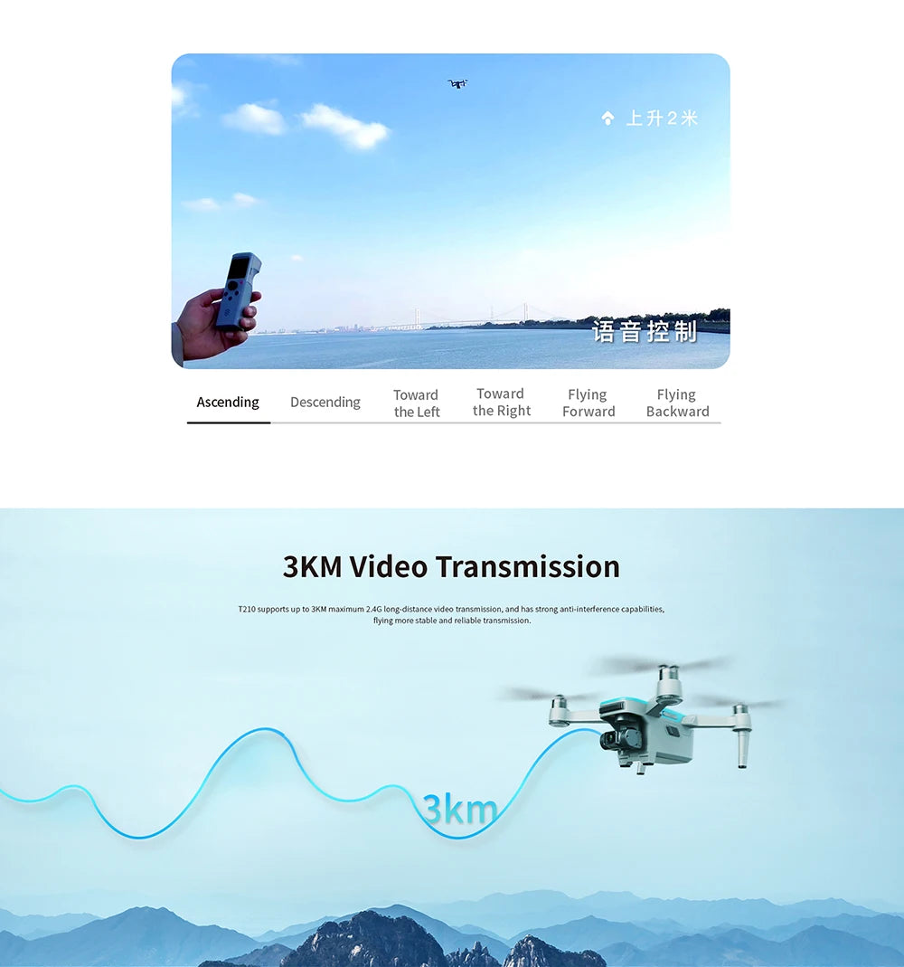 Walkera T210 Drone, 3KM Video Transmission T210 supports up 3kU maximum 24G long distance video transmisd