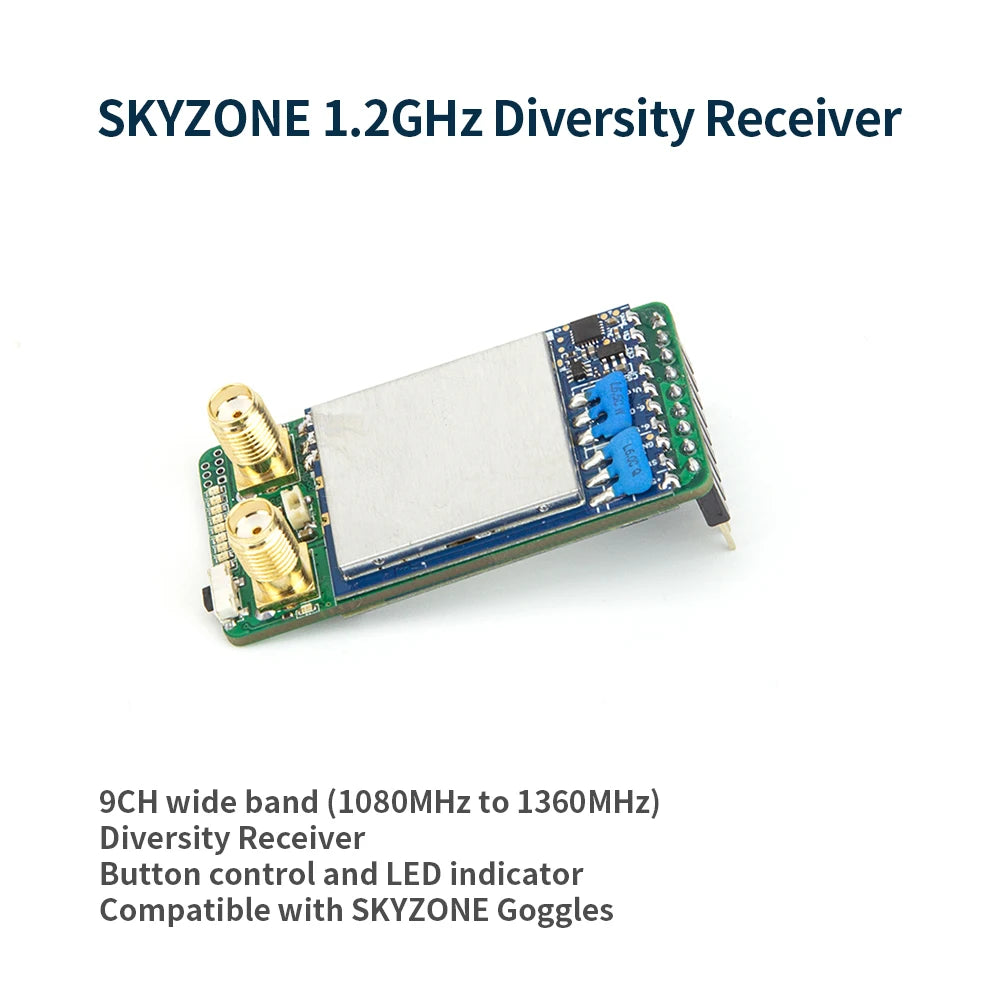 SKYZONE 1.2GHz Diversity Receiver I 9CH wide band (1080MHz