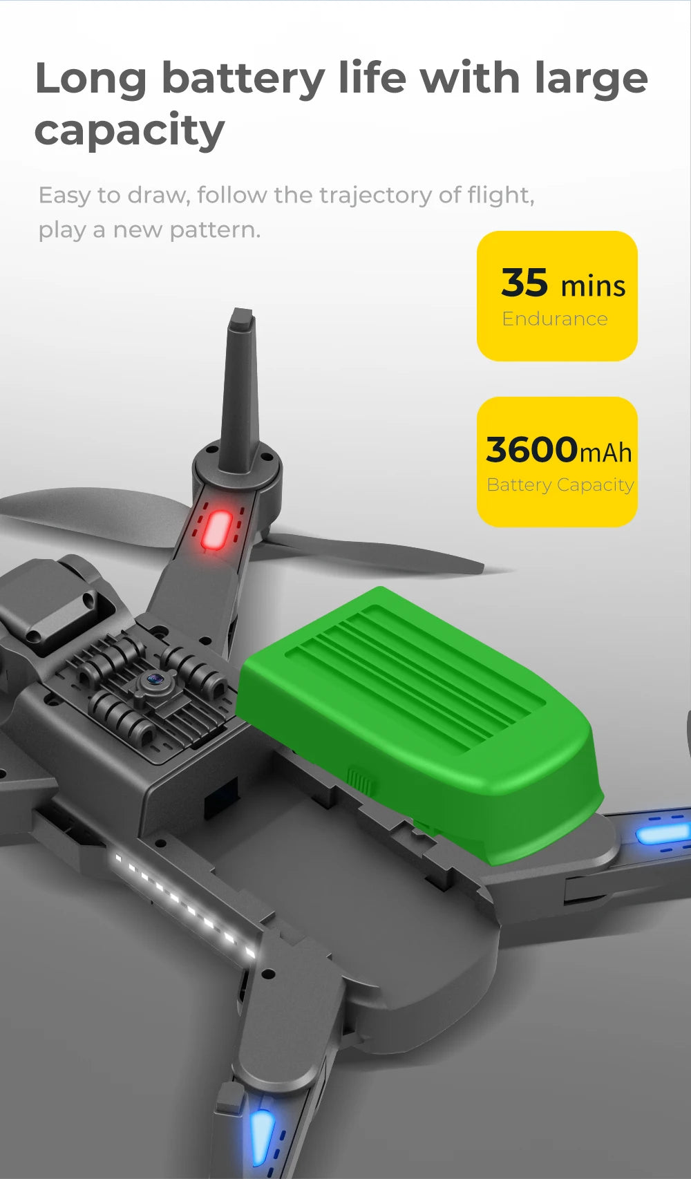 HJ90 PRO GPS Drone - 8K HD Dual HD Camera Obstacle Avoidance Flighting Time 35Min 5G WIFI FPV Foldable Quadcopter RC Dron Gifts Professional Camera Drone 37 HJ90 PRO GPS Drone, long battery life with large capacity Easy to draw; follow the trajectory of flight; play a