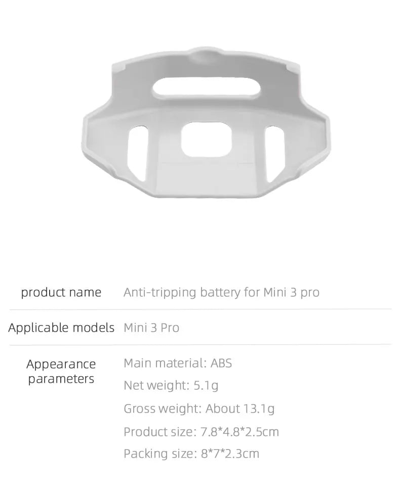 Battery Holder for DJI Mini 3 Pro, Anti-tripping battery for Mini 3 pro Applicable models Mini 3 Pro Appearance
