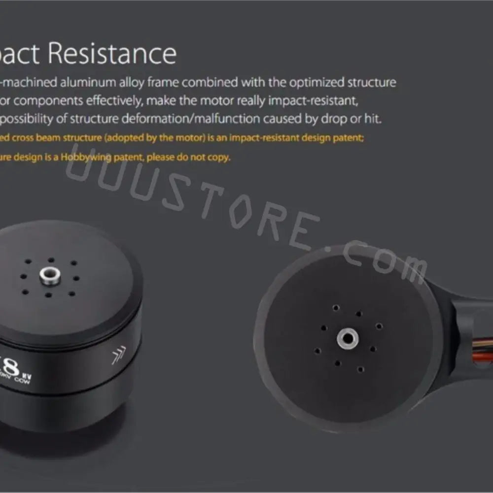 Hobbwing X8 Series Power System - CW / CCW FOC Power System Suitable For 4-Axis 10L / 6-Axis 16L Agriculture Drone 16 Hobbwing X8 Series Power System, edcross beam structure (adopted by the motor) is an impact-resistant