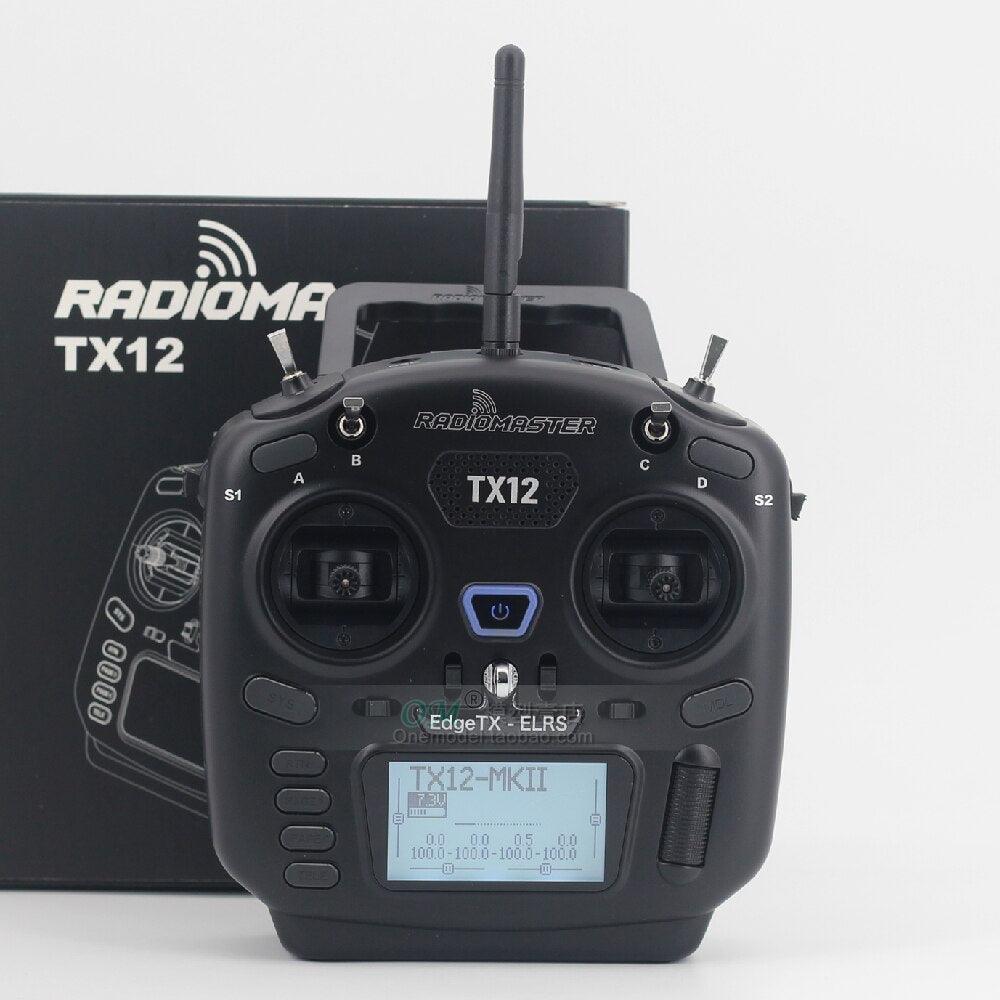 In Stock RadioMaster TX12 MKII 2.4G ExpressLRS ELRS 16CH EdgeTX / OpenTX Compatible Digital Proportional Radio System With Belt - RCDrone