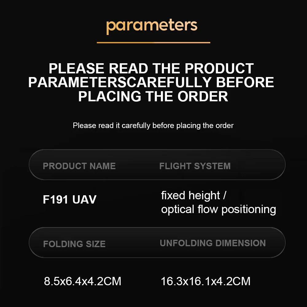F191 Max Drone - 2023 New Drone 4K HD Double Camera Optical Flow Positioning Obstacle Avoidance Foldable Quadcopter RC Dron Toys Gifts 49 F191 Max Drone, flight system f191 uav fixed height optical flow
