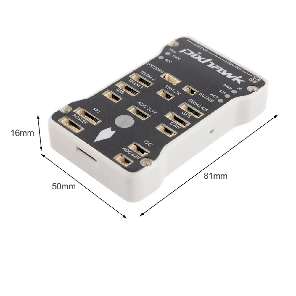 Pixhawk PX4 Autopilot PIX 2.4.8 32Bit Flight Control - with PX4FMU PX4IO Safety Switch Buzzer 4G SD for DIY RC Drone Multirotor 15 'BUZZER ACT SERIAL ADC 3.3v 45 GPS