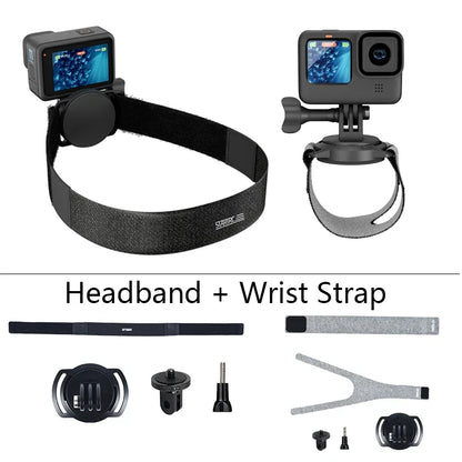 STARTRC Universal Magnetic Head Strap for Insta360 X3, DJI Pocket 3/2, Action 5 Pro/4/3, GoPro – Adjustable, Quick-Release