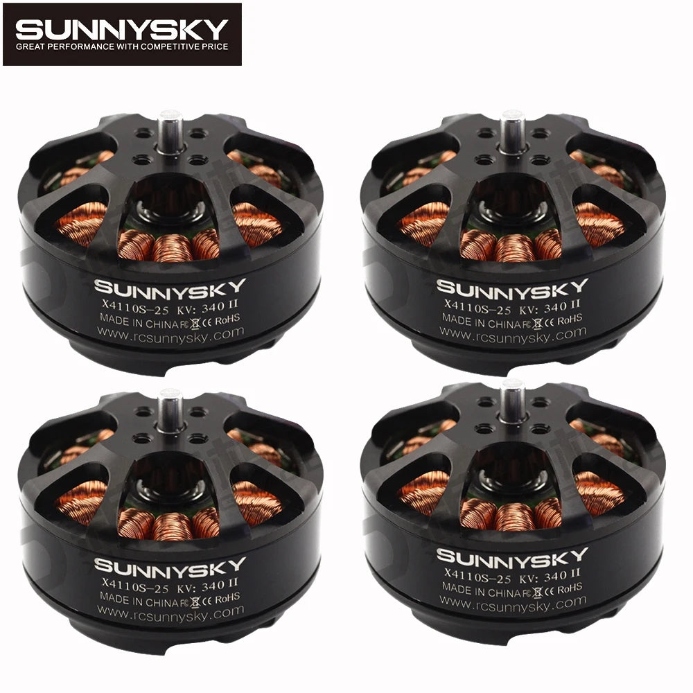 1/2/4PCS Sunnysky X4110S 340KV 400KV 460KV 580KV 680KV 4S-6S Brushless Motor For RC Multicopter Quadcopter Aerobatic 3D Airplane 16 SUNNYSKY GREAT PERFORMANCE WithCOMPETiTIVE PRICE