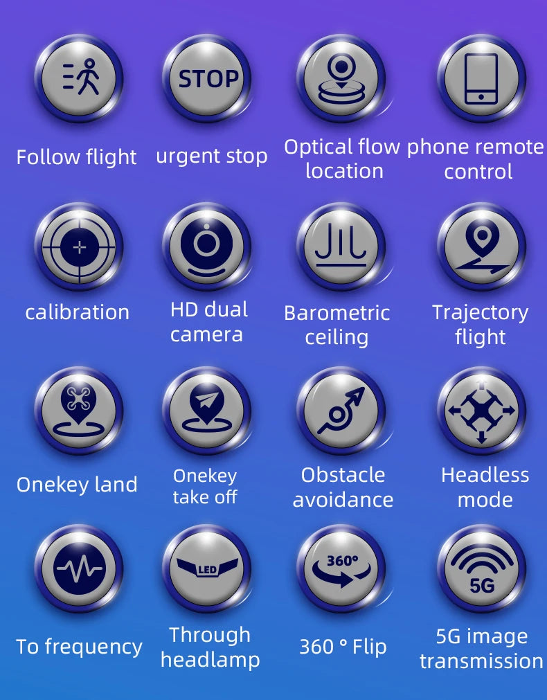 H98 Pro Drone - 4K Dual HD Camera Aerial Four Axis Aircraft Obstacle Avoidance RC Helicopter Dron Adult Toys 2023 best drone 15 H98 Pro Drone, stop follow flight urgent stop optical flow phone remote location control jil