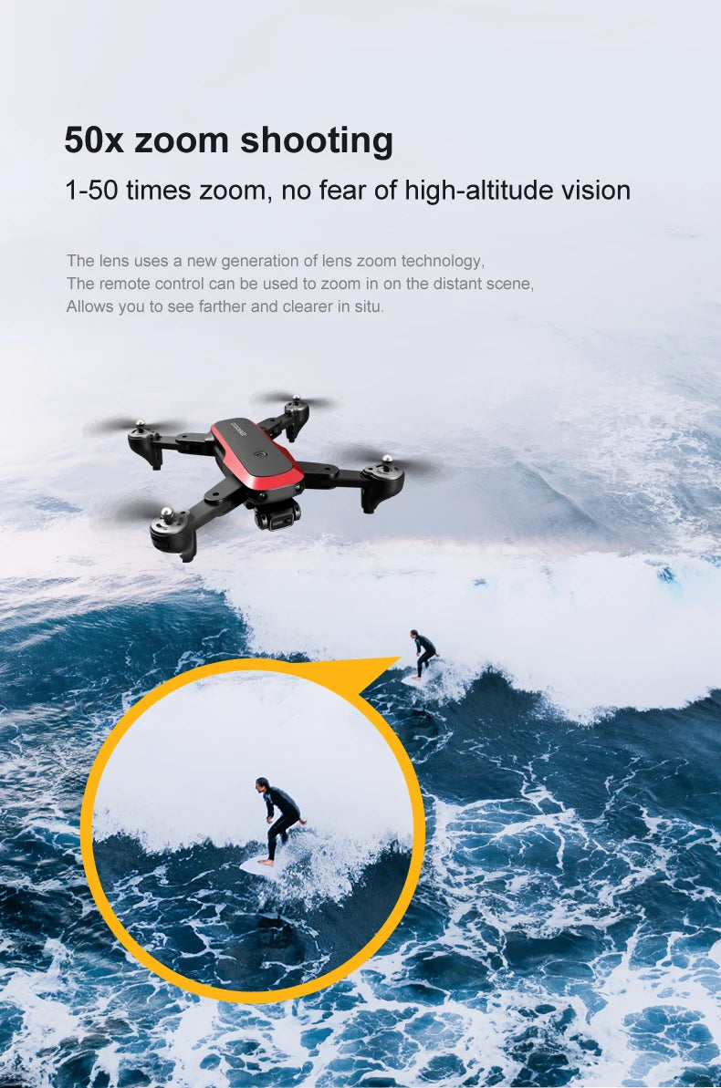 S8000 Drone - 2024 NEW Drone 4K HD Dual Lens With Optical Flow Obstacle Avoidance Photography Helicopter RC Mini Plane Toys Battery 18 S8000 Drone, the lens uses a new generation of lens zoom technology . the