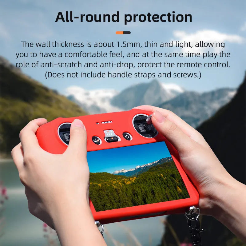 For DJI Mini 3 Pro / MINI 3 RC Remote Control Silicone Cover Shock-resistant Scratch-resistant Protective Sleeve Drone Accessory 29 the thickness is about 1.Smm, thin and light, allowing you to have a