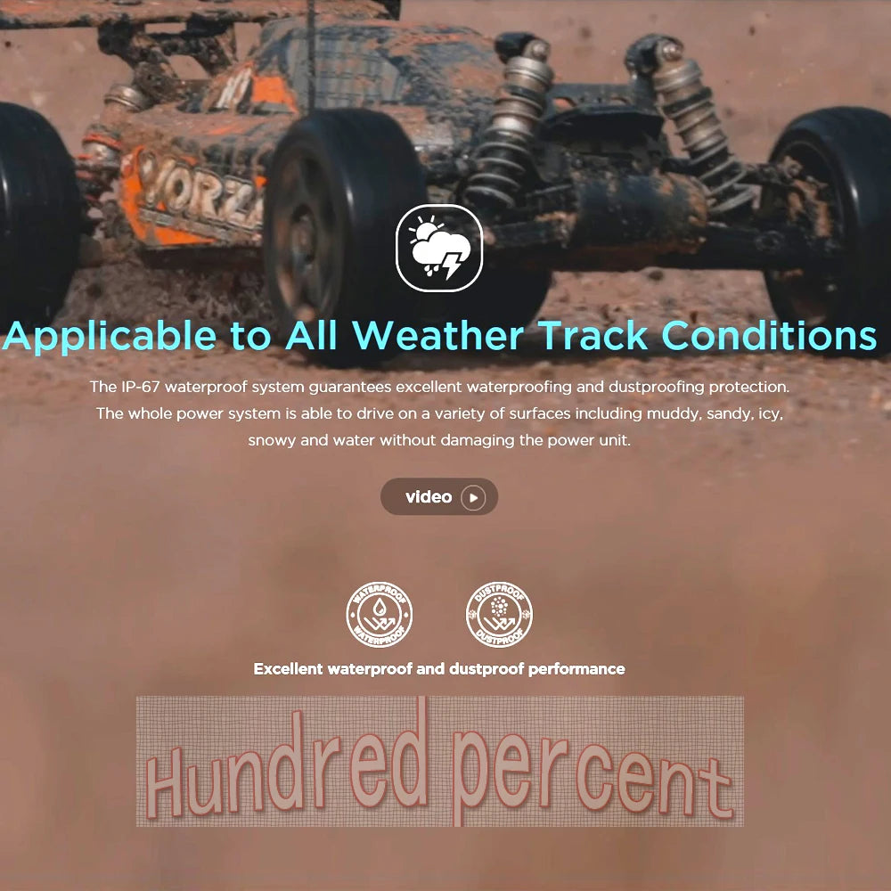 Hobbywing EZRUN MAX8 G2 3-6S Brushless Sensored 4278SD 2250KV/4268SD 3-4S 2500KV 2250kv Motor For 1/8 1/10 Truck Car 16 the whole power system is able to drive on a variety of surfaces including muddy;