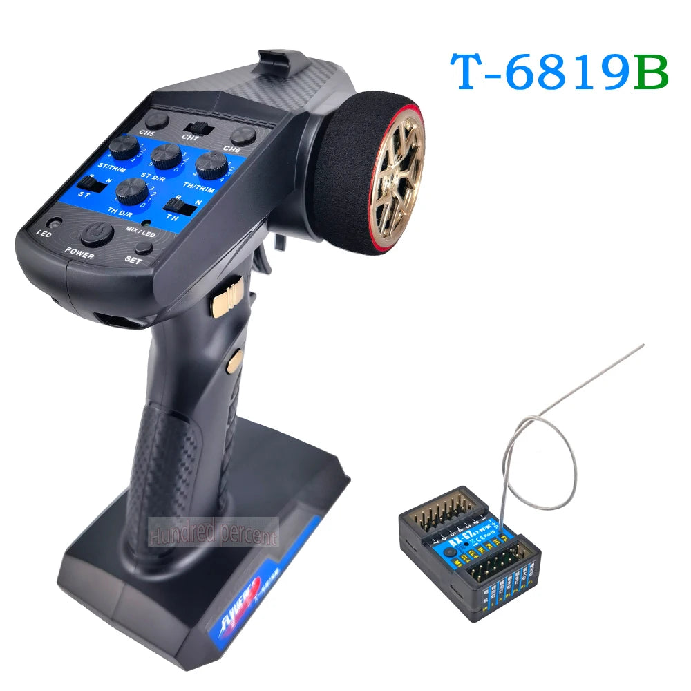Flyueace T-6819C - 7CH 2.4GHZ 4.2-10V Radio Control System Transmitter With Receiver For RC Car Boat Tank Truck Toy Linkage lights 20 Flyueace T-6819C, T-6819B Lf0 Hundred percend' sdtin