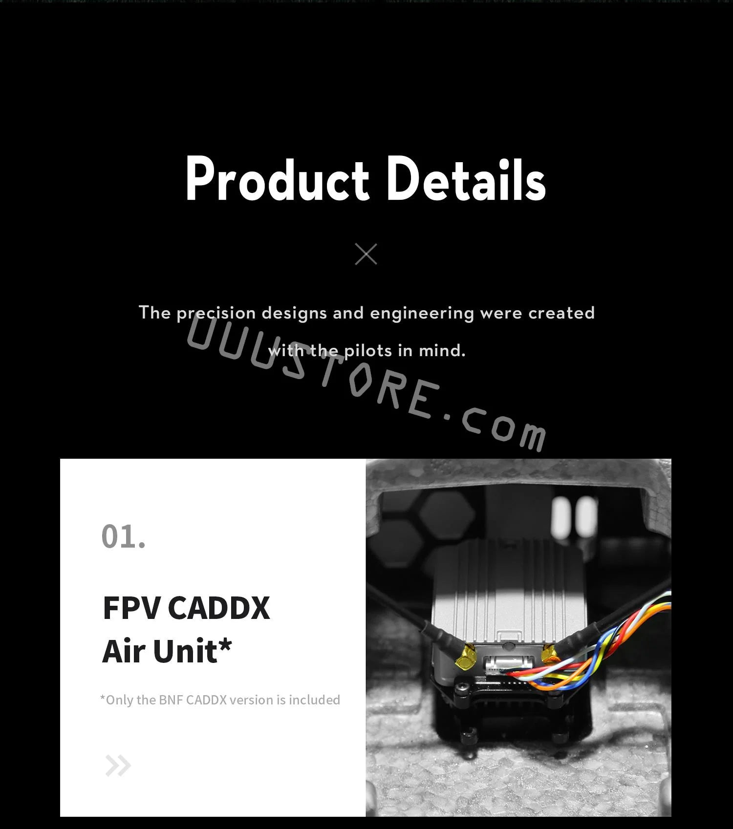 OMPHOBBY ZMO VTOL RC AirPlane - HD Transmission One Key Return 60mins Flight Time For DJI Goggles and Remote Control Fixed Wing Aircraft RC Plane 19 OMPHOBBY ZMO VTOL RC AirPlane , the designs and engineering were created in mind_ 01. FPV CADDX Air Unit