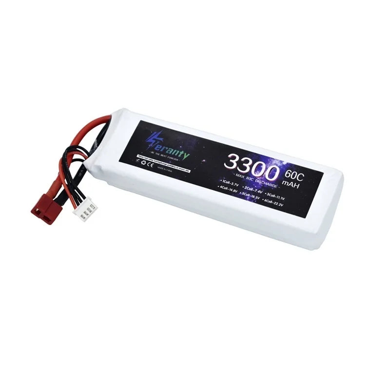 11.1V 3300mAh 60C 3S LiPo Battery SPECIFICATION