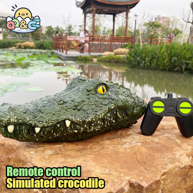 RC Boat, Remote control simulated crocodile