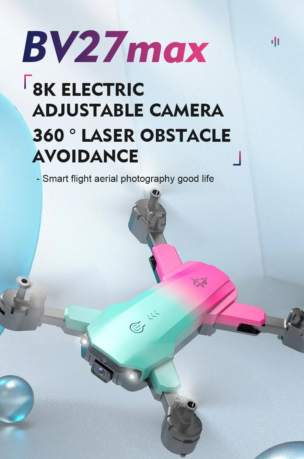 S29 Drone, BV2Zmax 8K ELECTRIC ADJUSTABLE CAMERA 360