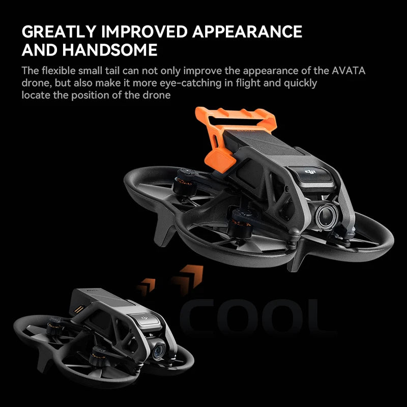 Flight Tail for DJI Avata, flexible small tail can improve the appearance of the AVATA drone . it can also make