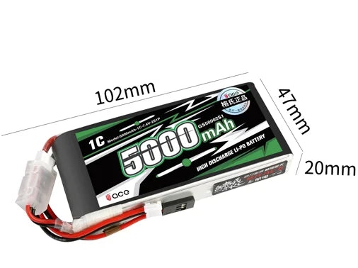 ACE remote control battery, 1C 2Omm 102mm 1 BDE (03400025, Imah