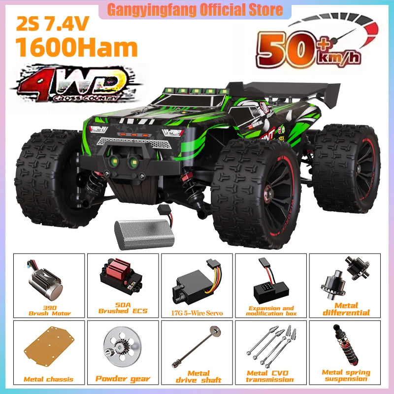 TSRC 9522 / 9522 Pro 1:16 Samochód RC 4WD Szybka Terenówka 85KM/H Bezszczotkowy lub 50KM/H Szczotkowy Monster Truck