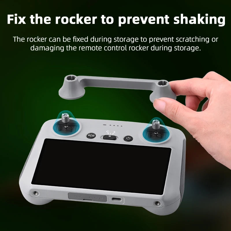 For DJI Mini 3 Pro / MINI 3 RC Remote Control Silicone Cover Shock-resistant Scratch-resistant Protective Sleeve Drone Accessory 56 fix rocker to prevent shaking Rocker can be fixed during storage to prevent scratching or damaging