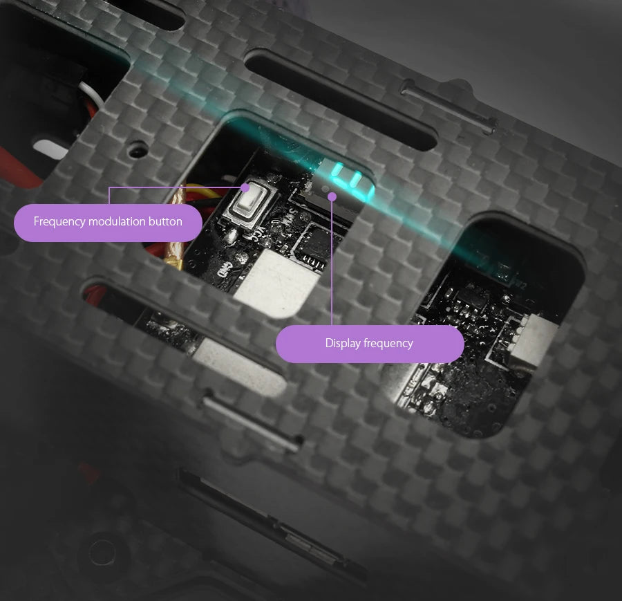 TCMMRC X220S FPV Racing Drone - 220mm Omnibus F4 5.8G 40CH 30A Dshot600 800TVL 2206 2300kv Quadcopter Dron freestyle 14 TCMMRC X220S FPV Racing Drone, Frequency modulation button Display