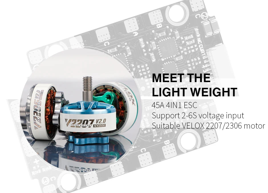 T-Motor F411+V45A LITE STACK For FPV RC Drone Freestyle Racing Quadcopter 11 T-Motor F411