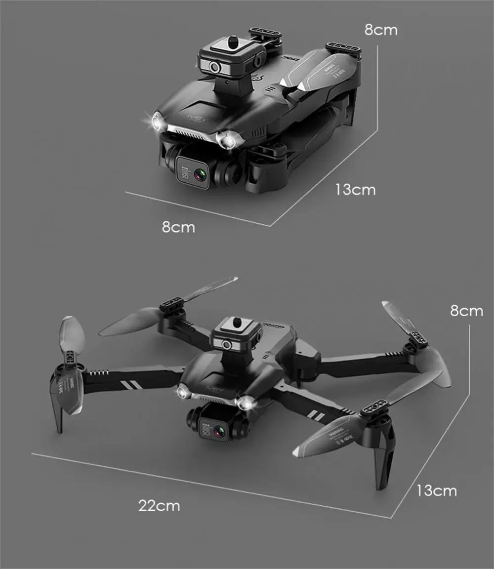 V28 Drone, electrically adjustable dual camera 360 ° obstacle avoidance