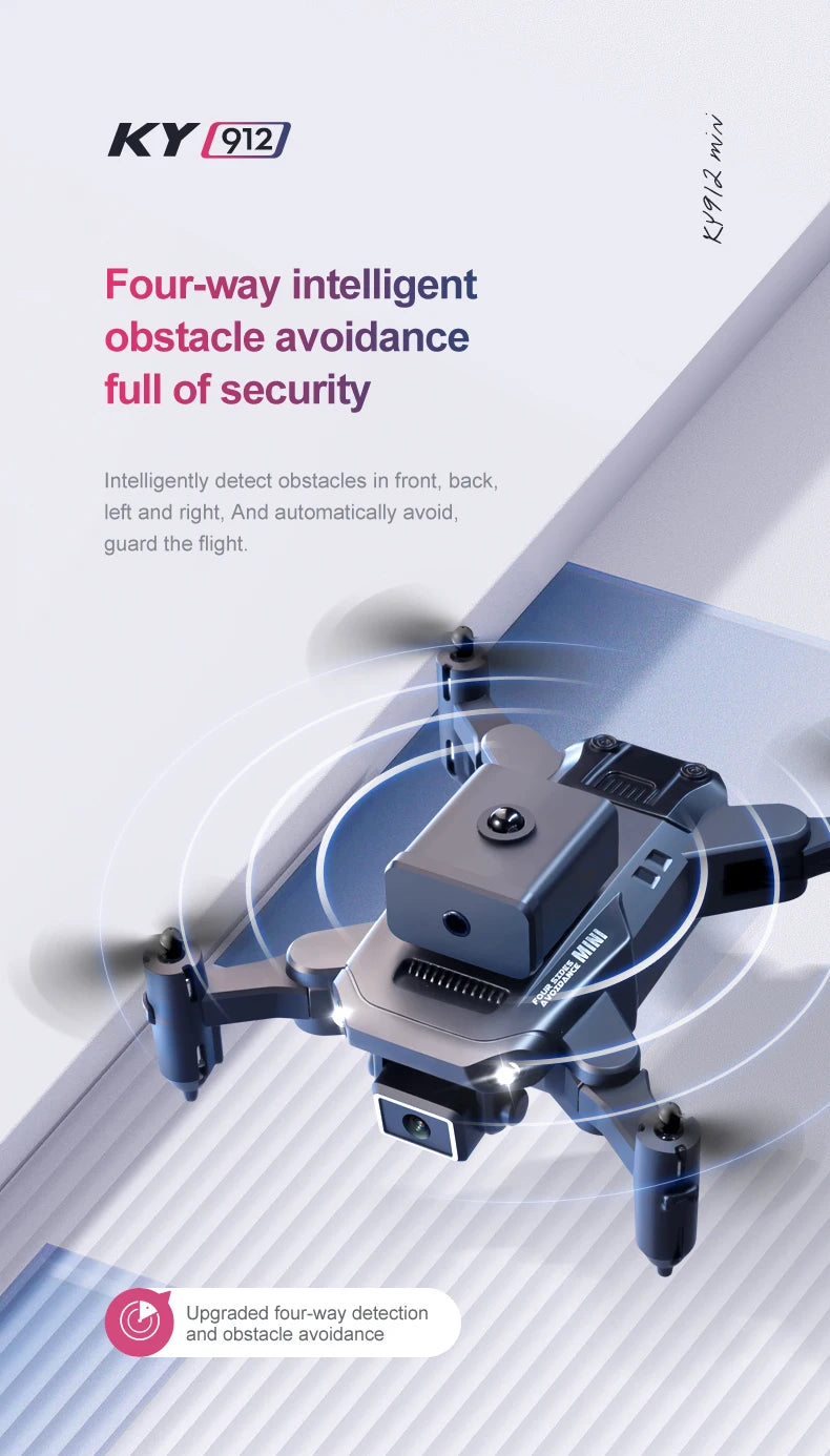 XYRC KY912 Mini Drone, ky 912 2 3 four-way intelligent obstacle avoidance full