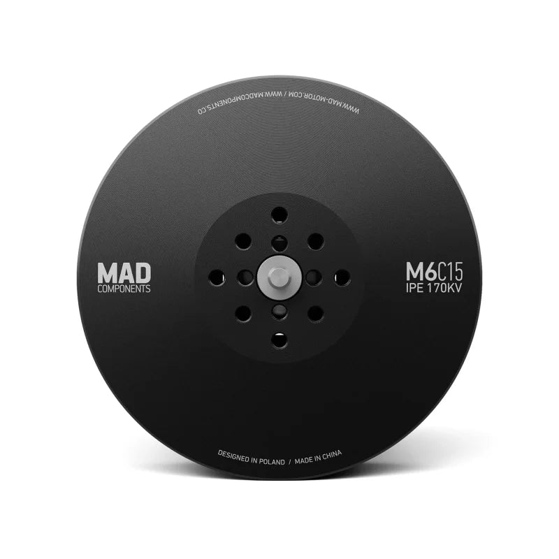 MAD M6C15 IPE V3 Drone Motor, Components for high-performance drones with long flight times, featuring a 170KV Polish-made motor.